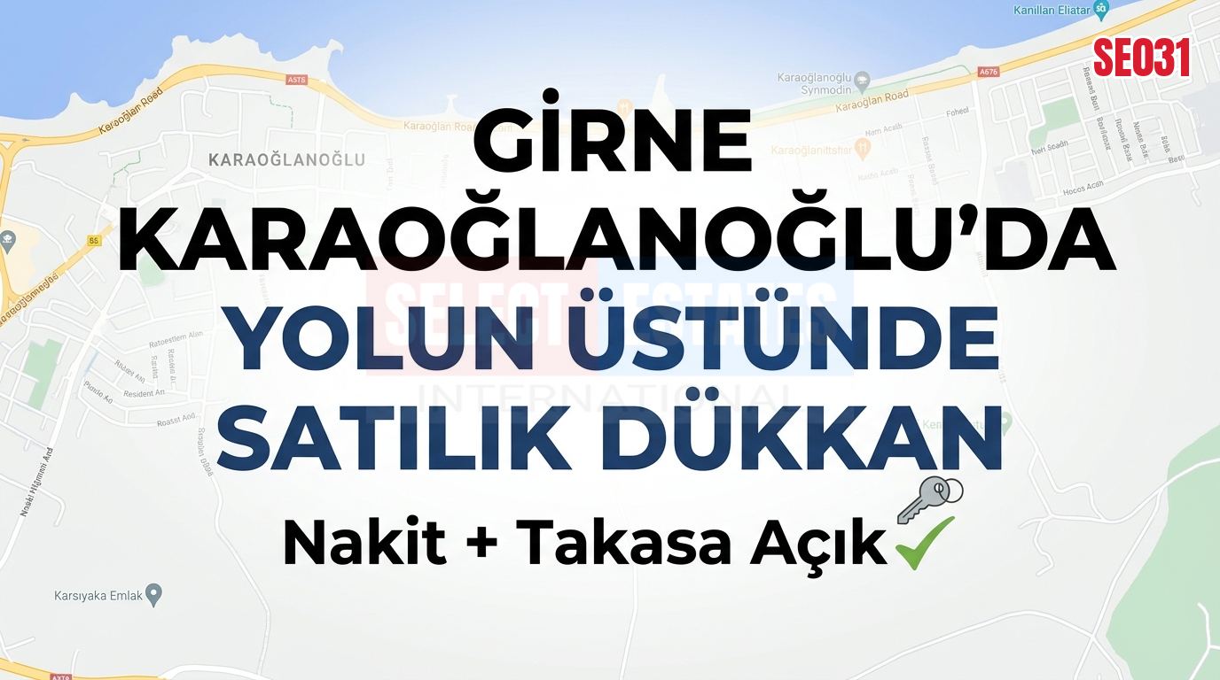 Ticari Üniteler ve Stüdyo, Karaoğlanoğlu, Kuzey Kıbrıs Satılık Emlaklar