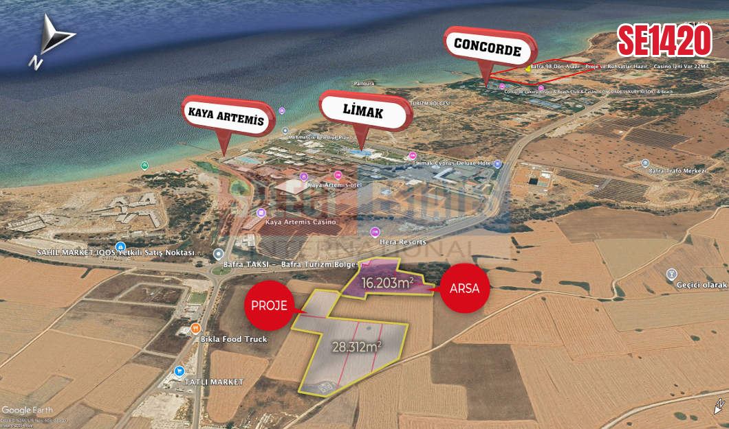 İskele Bafra’da Denize 80 Metre Mesafede Arsa