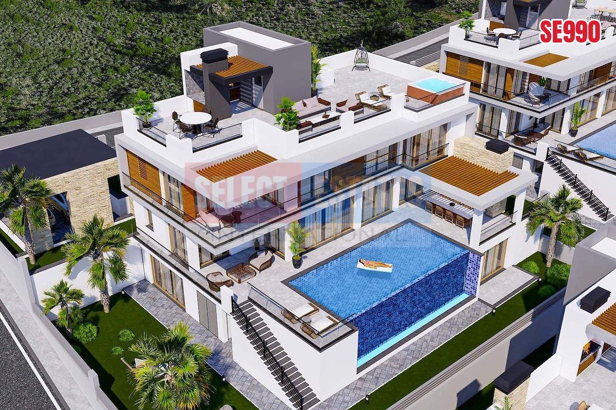 Lapta'da Modern Lüks Dev Villa
